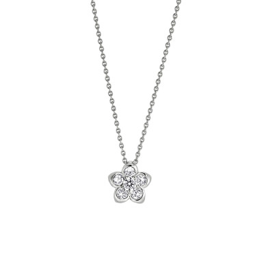 Weißgold, Halsschmuck, Hans D. Krieger Anhänger mit Kette