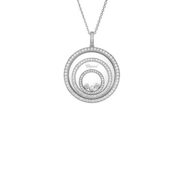 Halsschmuck, Weißgold, Chopard Happy Spirit Anhänger