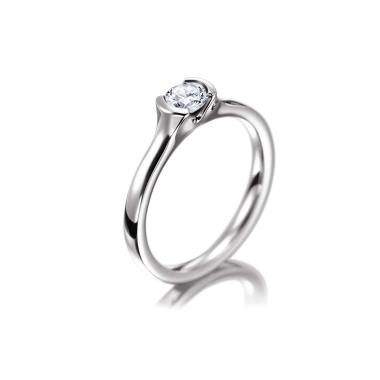 Ringe, Weißgold, Meister Verlobungs- und Solitärring