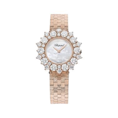 Damenuhr, Handaufzug, Chopard L'Heure du Diamant Rund