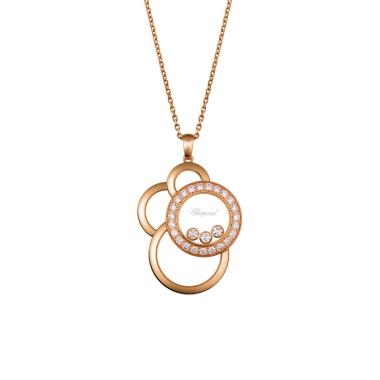 Halsschmuck, Roségold, Chopard Happy Dreams Anhänger mit Kette