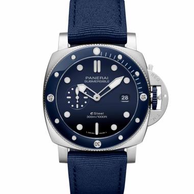 Herrenuhr, Automatik, Panerai Submersible QuarantaQuattro ESteel™ Blu Profondo