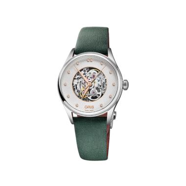 Damenuhr, Automatik, ORIS Artelier Skeleton Diamonds