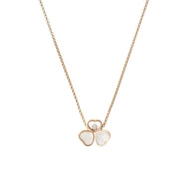 Halsschmuck, Roségold, Chopard Happy Hearts Wings Halskette