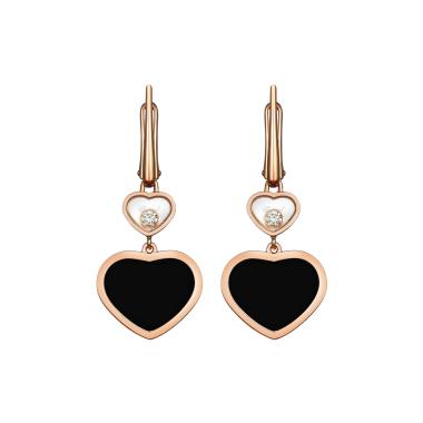 Ohrringe, Roségold, Chopard Happy Diamonds Ohrhänger