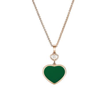 Halsschmuck, Roségold, Chopard Happy Hearts Anhänger