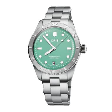 Unisex, Automatik, ORIS Divers Sixty‑Five 'Cotton Candy'
