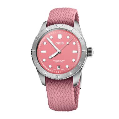 Unisex, Automatik, ORIS Divers Sixty‑Five 'Cotton Candy'