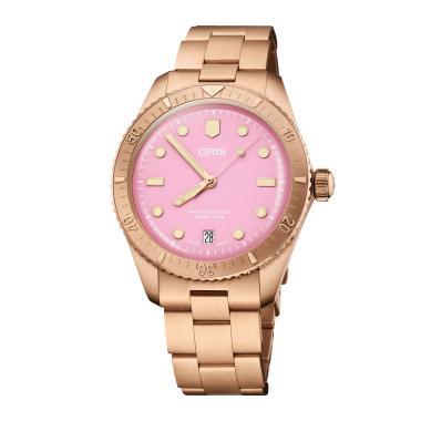 Unisex, Automatik, ORIS Divers Sixty‑Five 'Cotton Candy'
