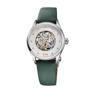 Damenuhr, Automatik, ORIS Artelier Skeleton Diamonds