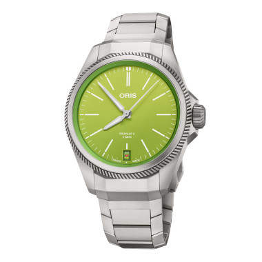 Damen- und Herrenuhr, Automatik, ORIS ProPilot X Kermit Edition