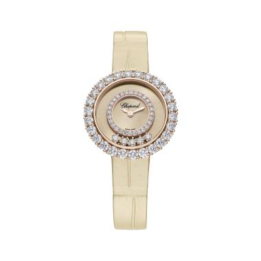 Damenuhr, Quarzwerk, Chopard Happy Diamonds Joaillerie