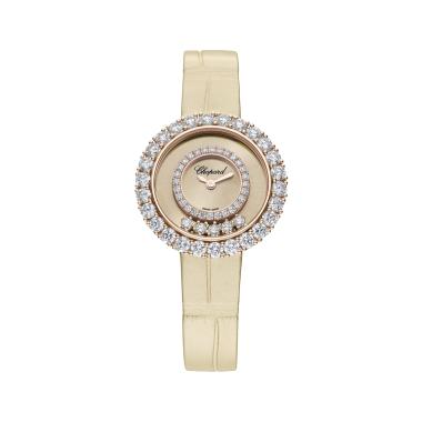 Damenuhr, Quarzwerk, Chopard Happy Diamonds Joaillerie