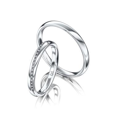 Ringe, Weißgold, Meister Trauringe Classics