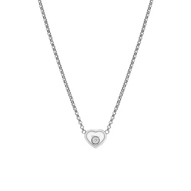 Weißgold, Halsschmuck, Chopard My Happy Hearts Collier