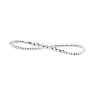         Weißgold, Armschmuck, Capolavoro Armband Flessibile