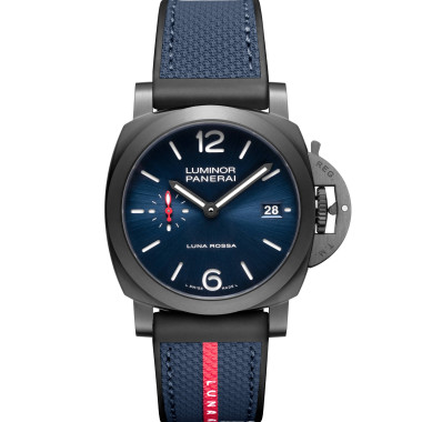 Automatik, Damen- und Herrenuhr, Panerai Luminor Quaranta Steel DLC Luna Rossa