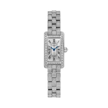 Damenuhr, Quarzwerk, Cartier Tank Américaine
