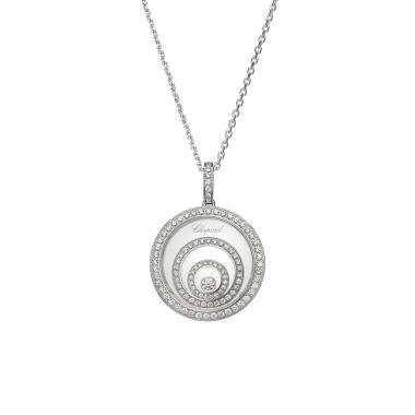 Halsschmuck, Weißgold, Chopard Happy Spirit Anhänger