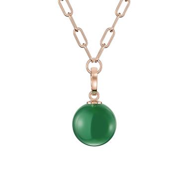Halsschmuck, Roségold, Chopard Happy Diamonds Planet Anhänger mit Halskette