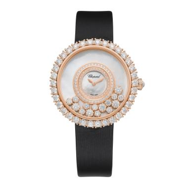 Damenuhr, Quarzwerk, Chopard Happy Diamonds Joaillerie