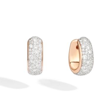 Ohrringe, Roségold, Pomellato Iconica Creolen