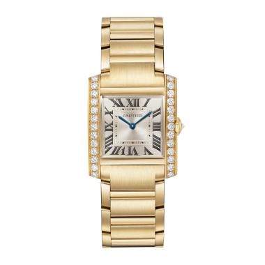 Damenuhr, Quarzwerk, Cartier Tank Française
