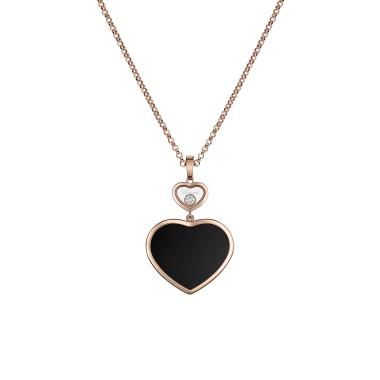 Halsschmuck, Roségold, Chopard Happy Hearts Anhänger
