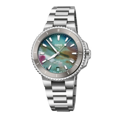         Damen- und Herrenuhr, Automatik, ORIS Aquis Date Upcycle