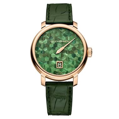 Unisex, Handaufzug, Chopard L.U.C Quattro Spirit 25 Straw Marquetry Edition