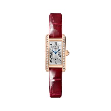 Damenuhr, Quarzwerk, Cartier Tank Américaine