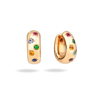 Ohrringe, Roségold, Pomellato Iconica Creolen