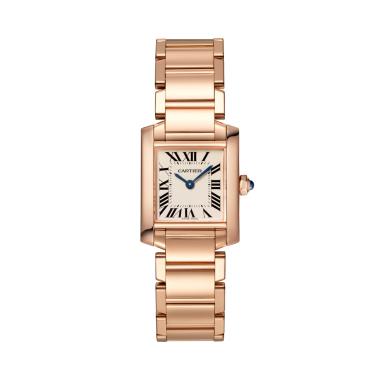 Damenuhr, Quarzwerk, Cartier Tank Française