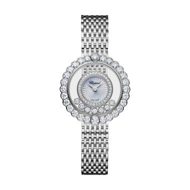 Damenuhr, Quarzwerk, Chopard Happy Diamonds Icons Joaillerie