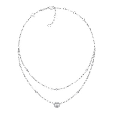         Weißgold, Halsschmuck, Chopard Happy Diamonds Icons Halskette