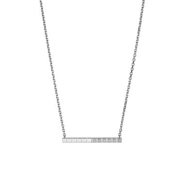 Halsschmuck, Weißgold, Chopard Ice Cube Halskette