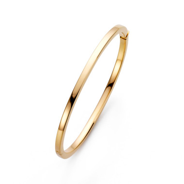         Gelbgold, Armschmuck, Clioro Armreif mit Scharnier, poliert