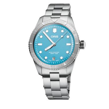 Unisex, Automatik, ORIS Divers Sixty‑Five 'Cotton Candy'