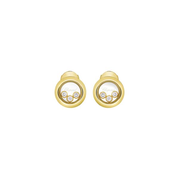 Ohrringe, Gelbgold, Chopard Happy Diamonds Icons Ohrstecker