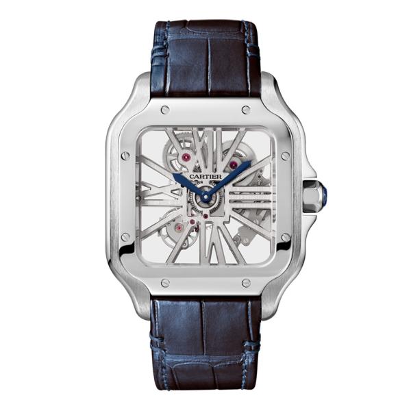 Herrenuhr, Cartier Santos de skelettiert