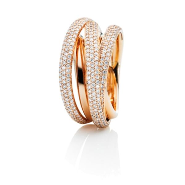 Ringe, Roségold, Capolavoro Ring Cielo