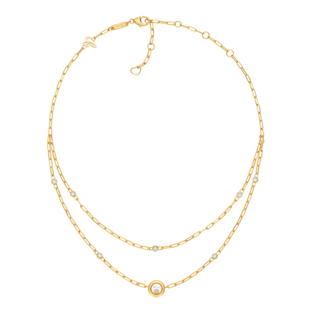         Gelbgold, Halsschmuck, Chopard Happy Diamonds Icons Halskette