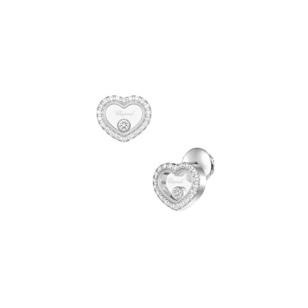         Weißgold, Ohrringe, Chopard Happy Diamonds Icons Ohrstecker
