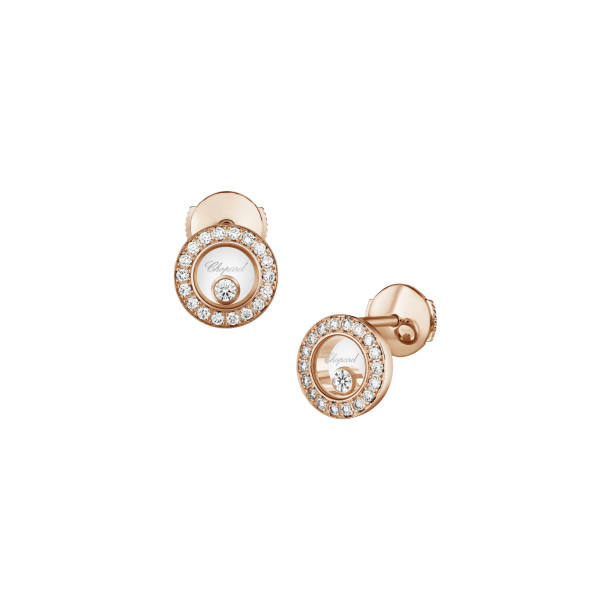         Roségold, Ohrringe, Chopard Happy Diamonds Icons Ohrstecker