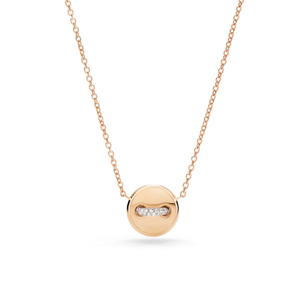         Roségold, Halsschmuck, Pomellato Pom Pom Dot wendbare Halskette mit Anhänger