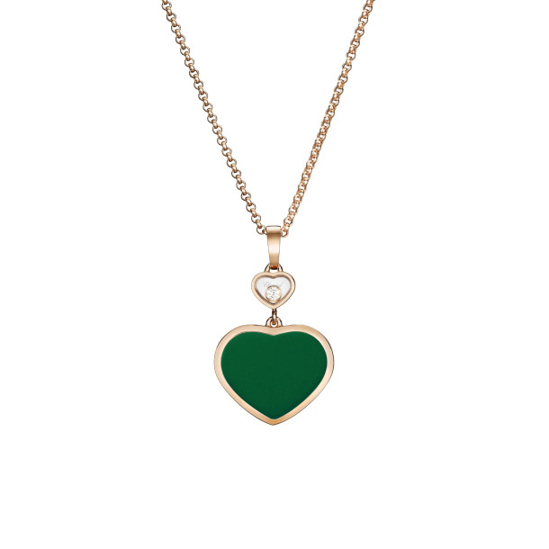         Roségold, Halsschmuck, Chopard Happy Hearts Anhänger mit Halskette