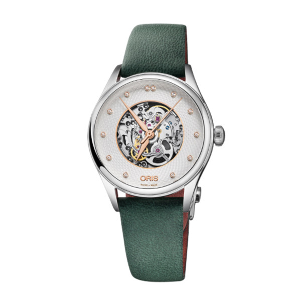         Damenuhr, Automatik, ORIS Artelier Skeleton Diamonds