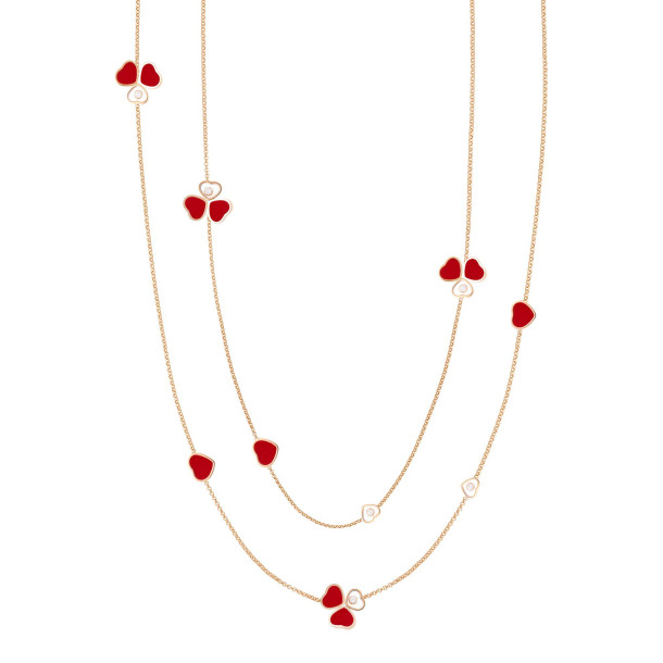         Roségold, Halsschmuck, Chopard Happy Hearts Wings Halskette