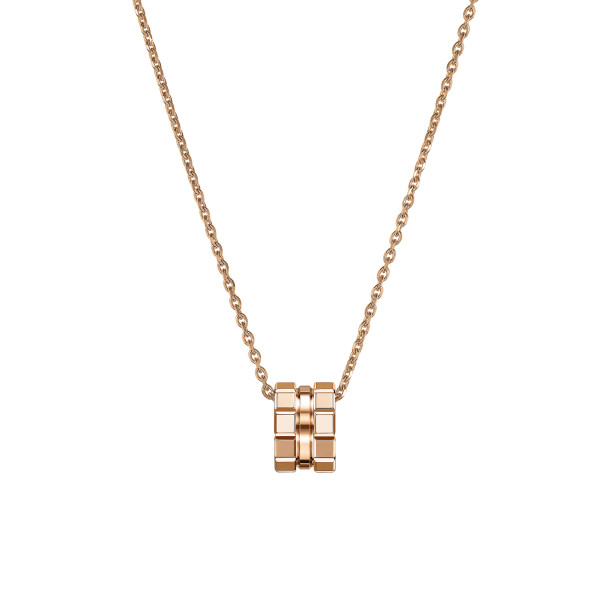         Roségold, Halsschmuck, Chopard Ice Cube Anhänger mit Halskette