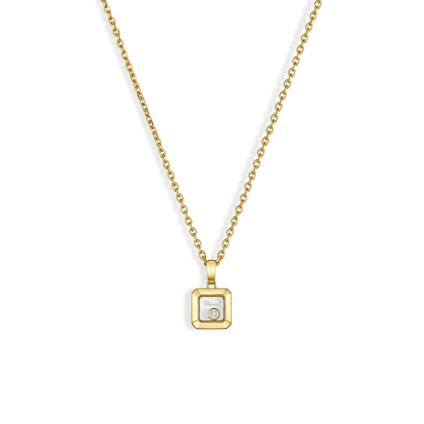         Gelbgold, Halsschmuck, Chopard Happy Diamonds Icons Anhänger mit Halskette